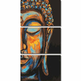 Malen nach Zahlen Schlafender Buddha Tradition - 3-teilig (Triptychon)